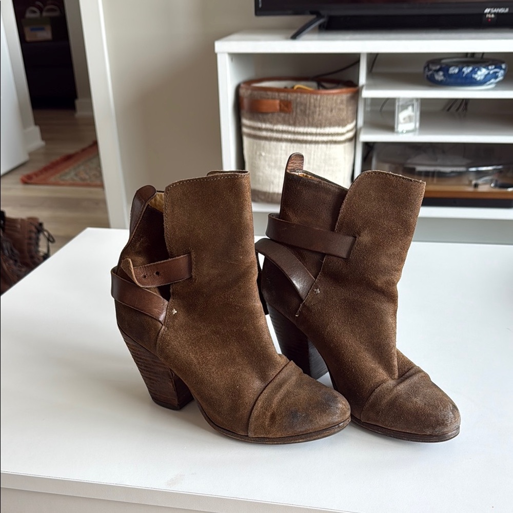 rag & bone Brown Suede Ankle Boots
